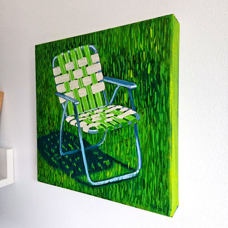 chair on lawn
