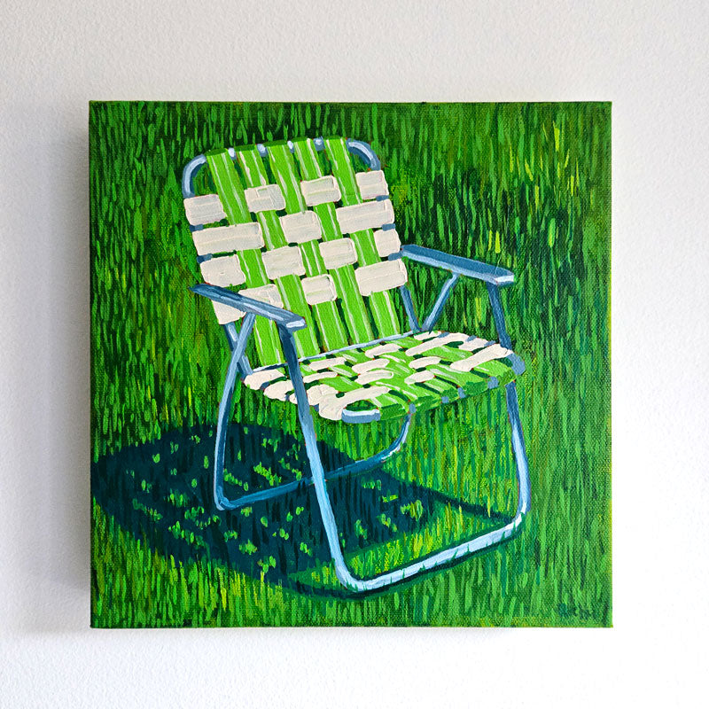 chair on lawn