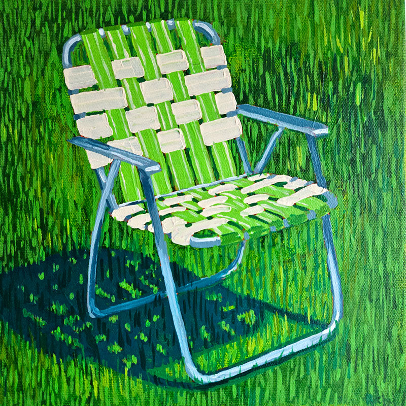 chair on lawn