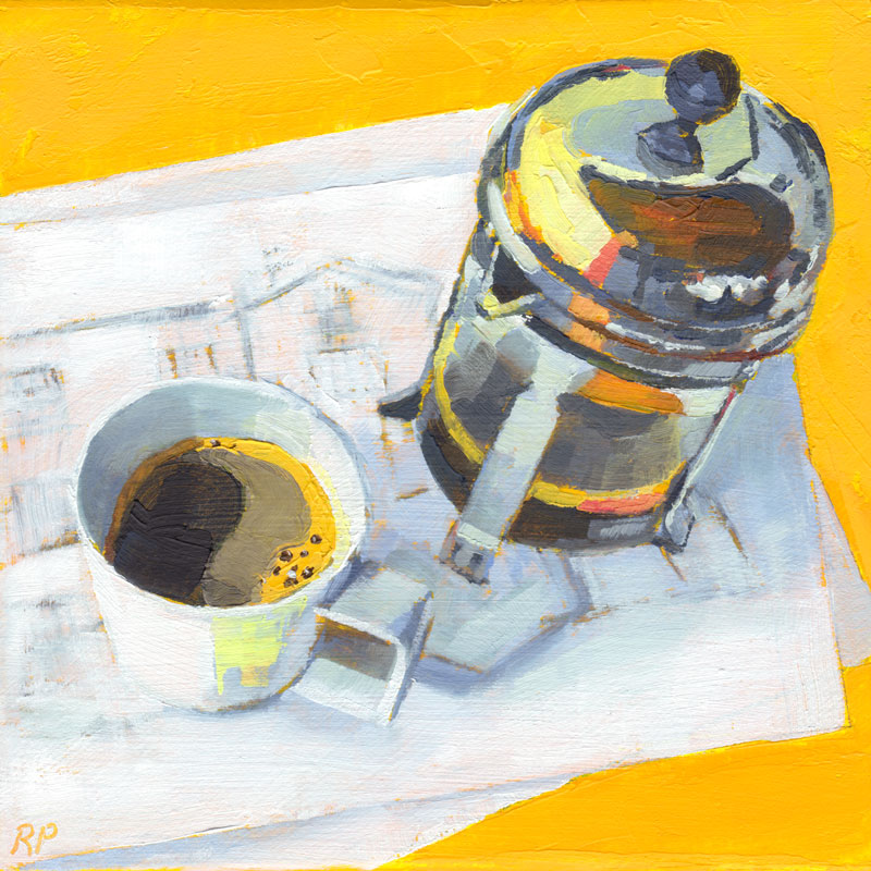 french press - print