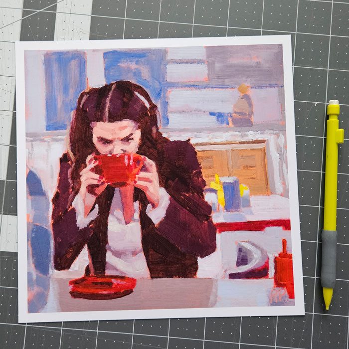 Lorelai at Luke's - print