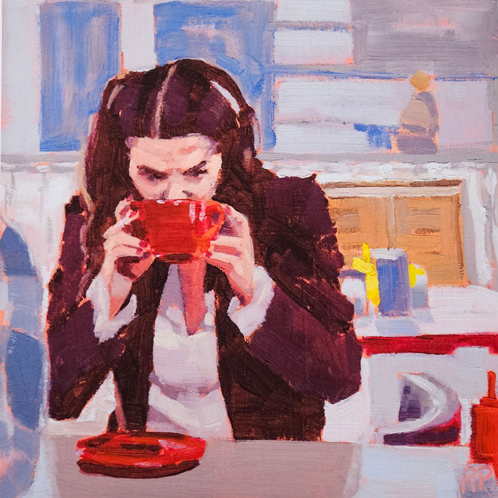 Lorelai at Luke's - print