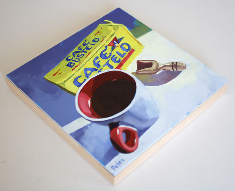 Bustelo with cup and scoop