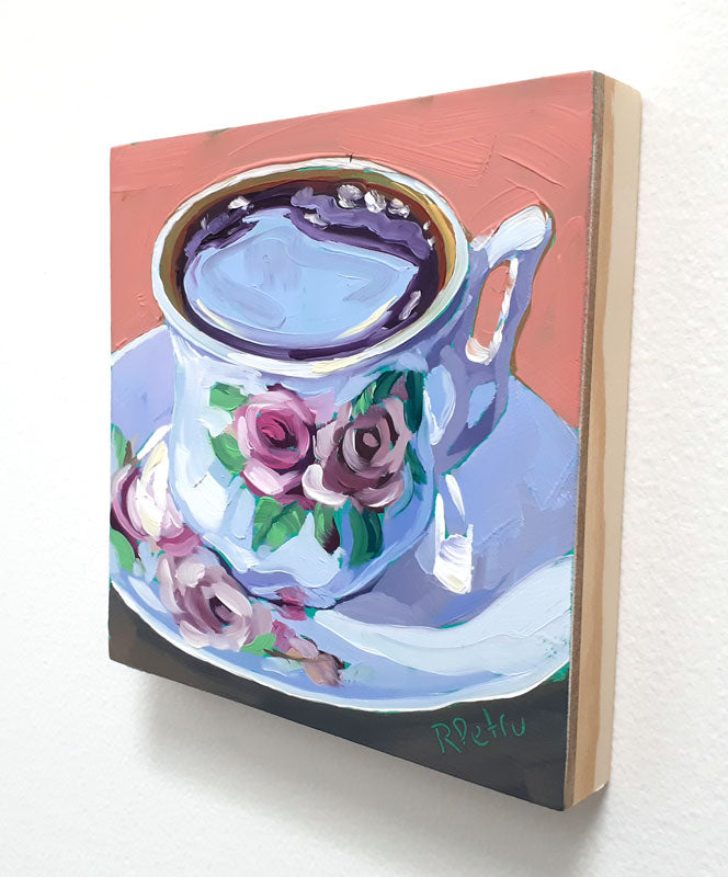 tea cup with roses