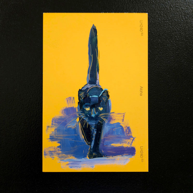Black Cat Swatch Paintings