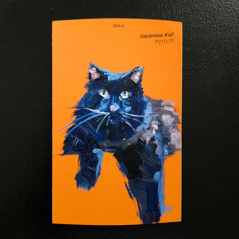 Black Cat Swatch Paintings