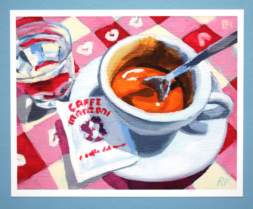 after dinner - oil painting print