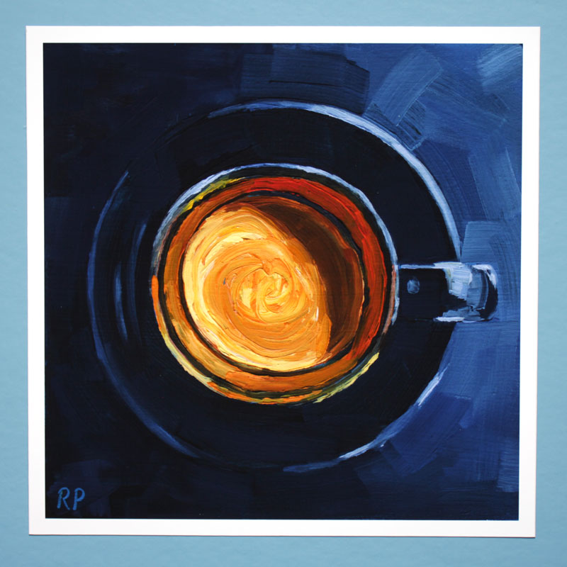 moon glow - oil painting print