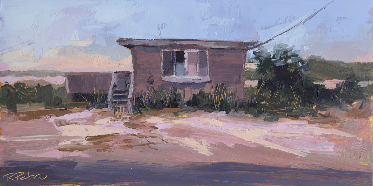 beach cottage 3 dusk