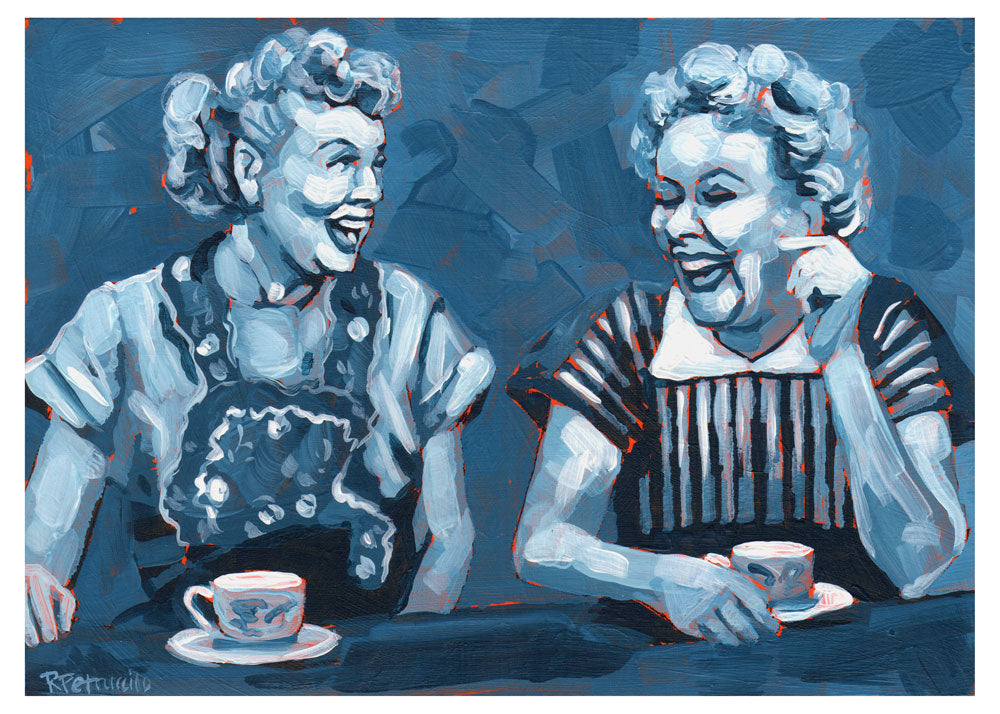 Lucy and Ethel - print