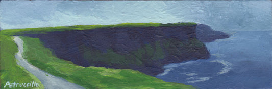 panoramic painting of the Cliffs of Moher in Ireland