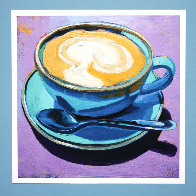 cappuccino - oil painting print