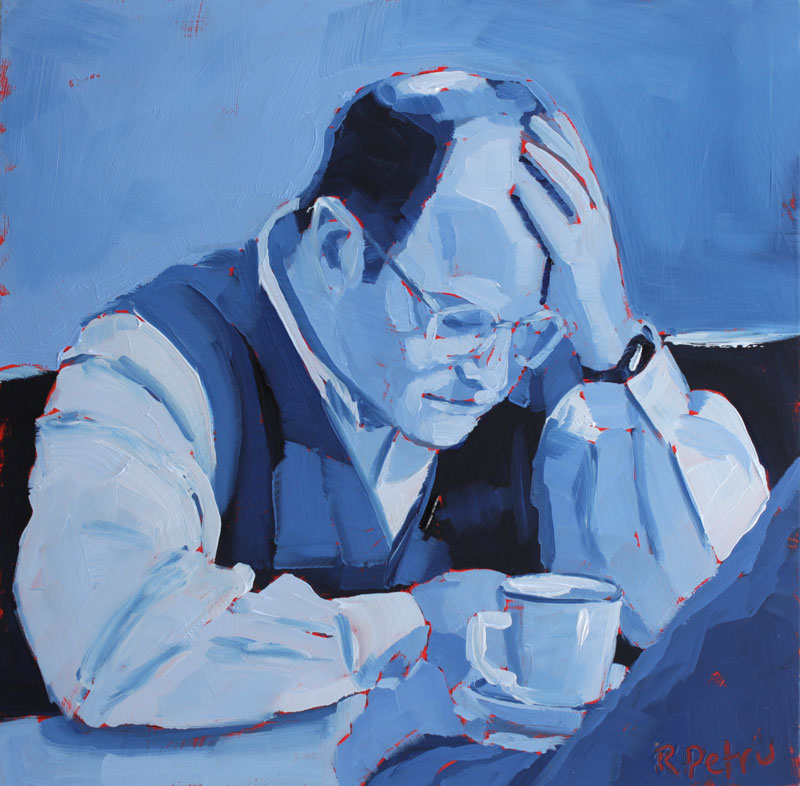 George's despair (in blue)